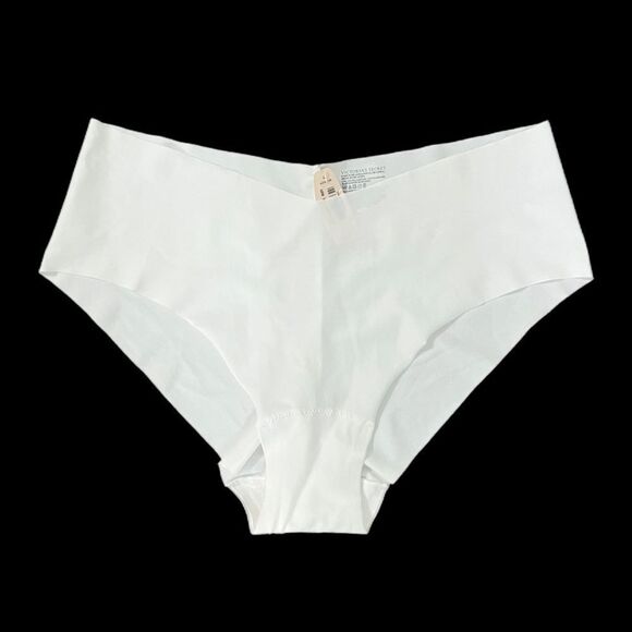 Victorias Secret No Show Seamless Supersoft stretchy Hiphugger Panty White L - Picture 2 of 2